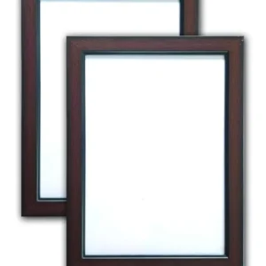 A4 Dark Brown Photo Frame with Glass Front