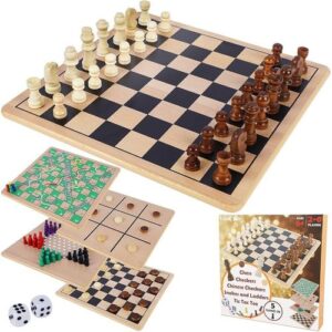 Checkers and Chess Magnetic Travel Board Game