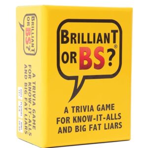 Brilliant or BS? Trivia Party Card Game