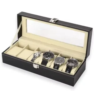Watch Organizer 6 Slots Storage Case