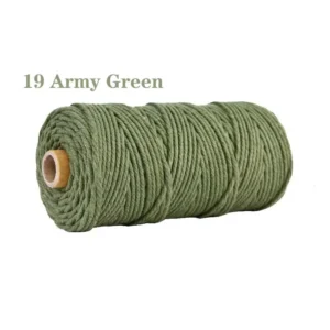 Macrame Rope 3mm*100m-Army Green