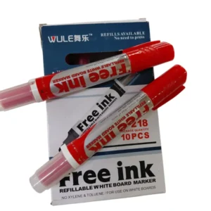 Free Ink Whiteboard Markers – Red (10pcs)