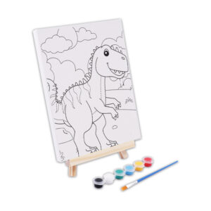 Canvas Painting Kit 18 × 24cm with Assorted Pre-Drawn Designs