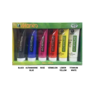 Maries Acrylic Paint 6pcs X 75mls Set