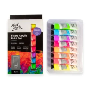 The Signature Fluoro Acrylic Paint Set 8pc x 36mls