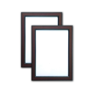 A4 Dark Brown Photo Frame with Glass Front